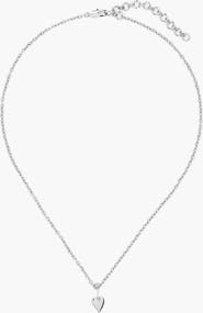YOJ Loff Mini Heart Pin Choker In Silver