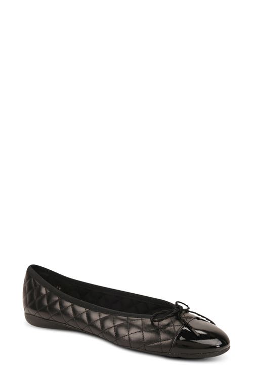 Paul Mayer Cap Toe Quilted Ballet Flat