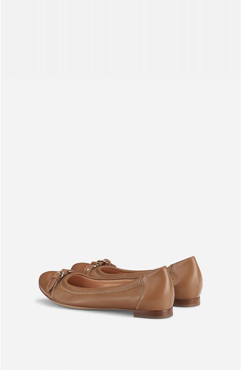 AGL Monika Cap Toe Ballet Flat, Alternate, color, Cocoa Nappa