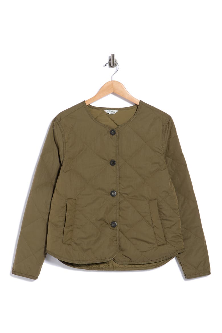 Alyssum Quilted Jacket, Main, color, IVY GREEN