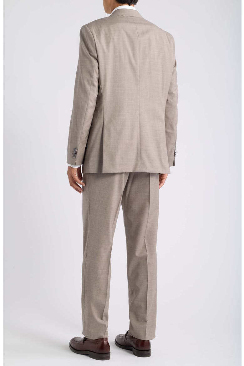 H-Jeckson Two-Button Wool Suit, Alternate, color, DARK BEIGE