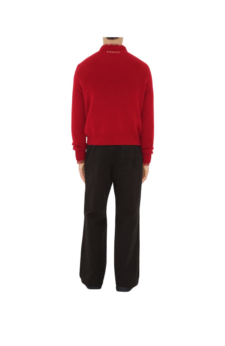 Burberry B Snake Wool Cashmere Sweater, Alternate, color, 