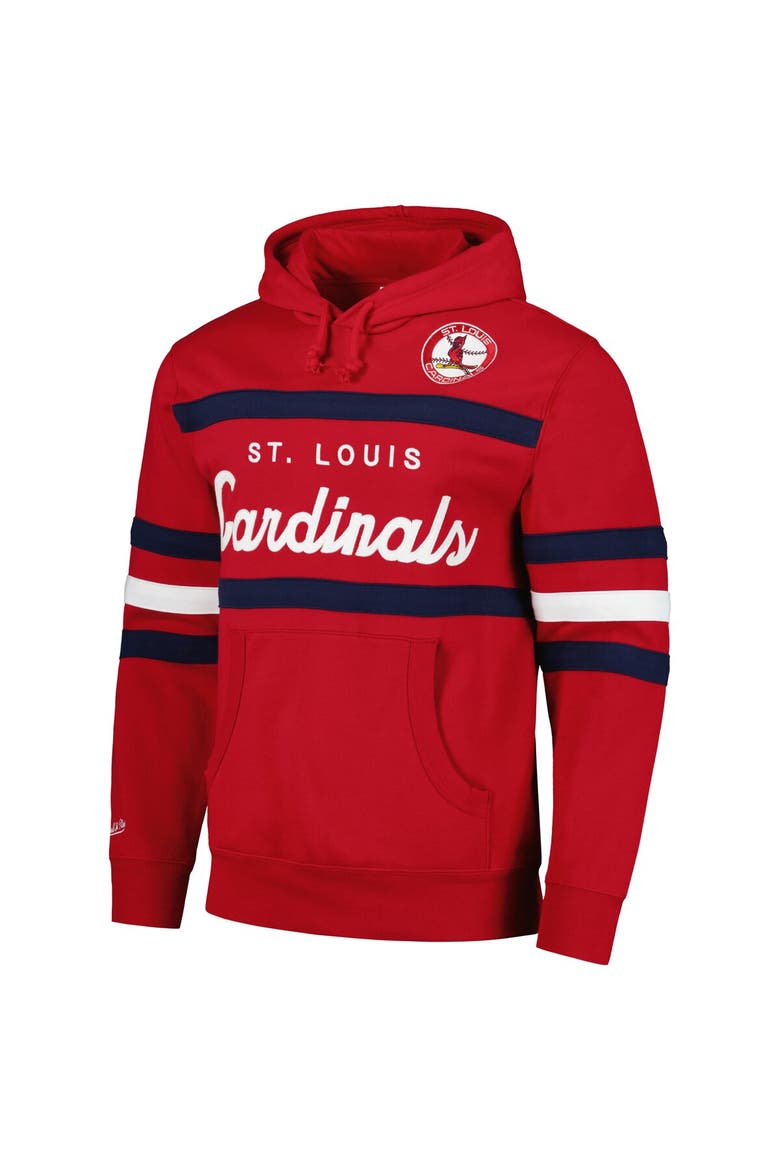 Men's Mitchell & Ness Red St. Louis Cardinals Head Coach Pullover Hoodie, Alternate, color, Red