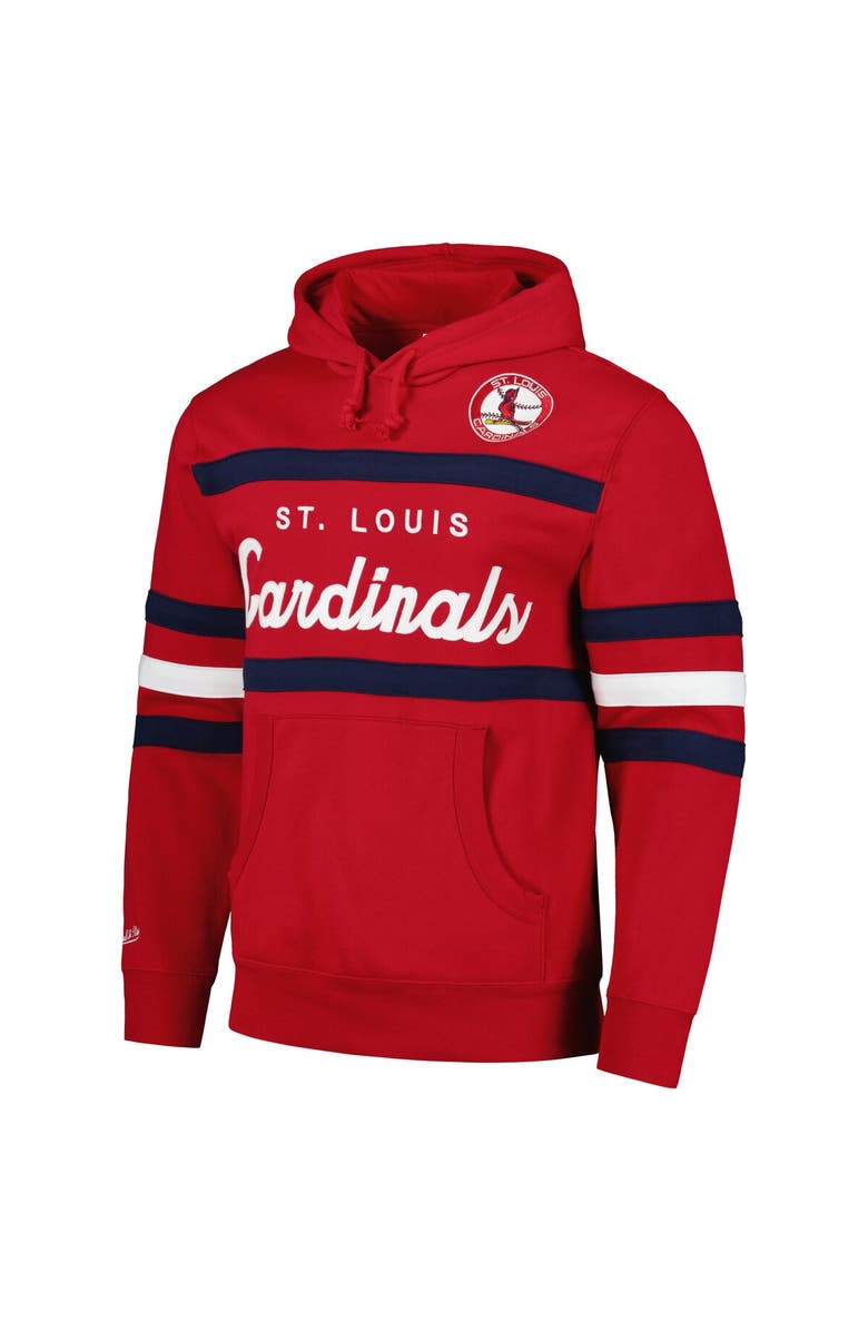 Mitchell & Ness Men's Mitchell & Ness Red St. Louis Cardinals Head Coach Pullover Hoodie, Alternate, color, Red