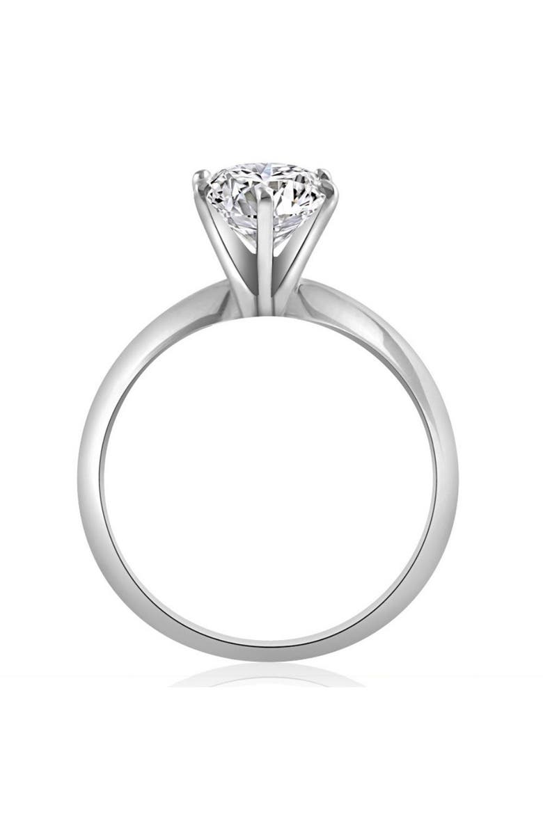 Bliss Diamond 2CT Platinum Oval Diamond 6-Prong Solitaire Engagement Ring Lab Grown, Alternate, color,