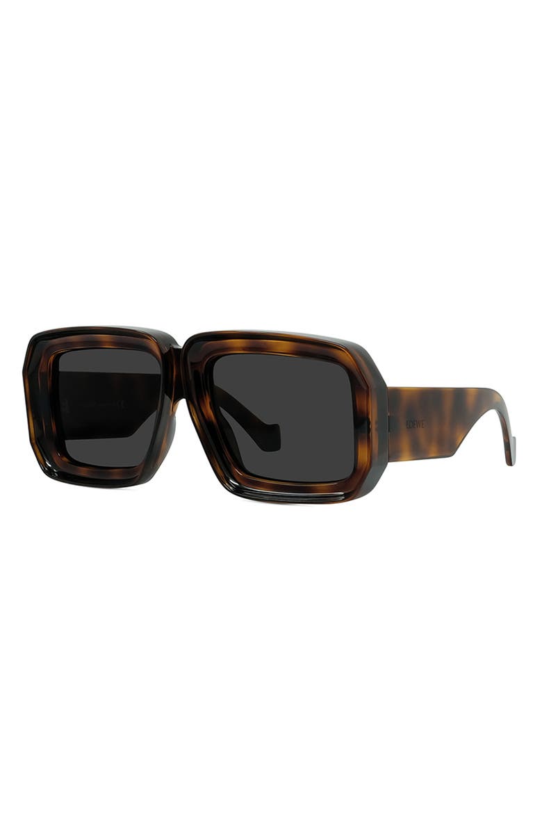 Loewe x Paula's Ibiza 56mm Mask Sunglasses, Alternate, color, Shiny Classic Havana/ Smoke