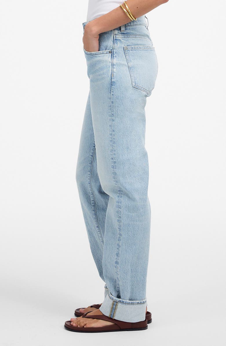 Madewell Dean Easy Straight Leg Jeans, Alternate, color, Foster Wash