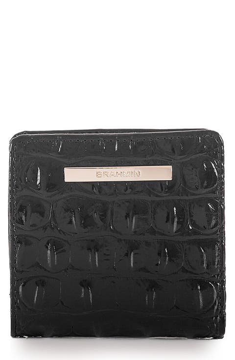 Jane Croc Embossed Leather Wallet