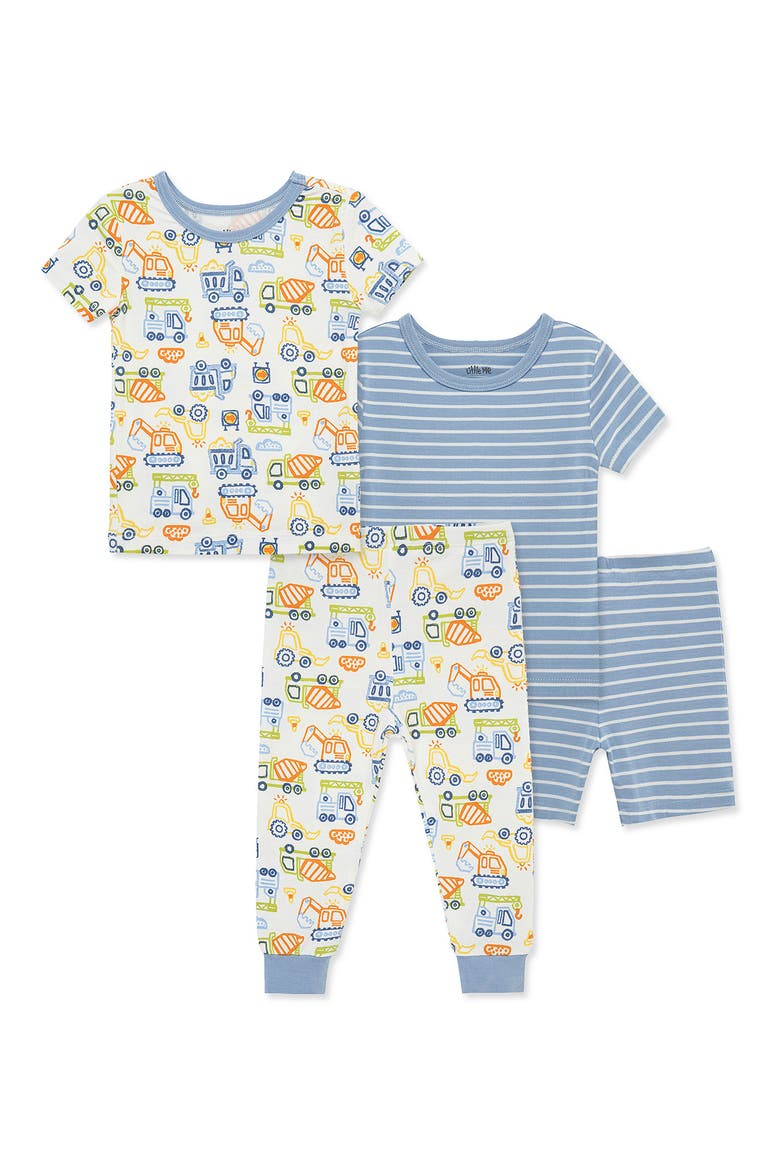 2-Pack Construction Crew Stretch Viscose Pajamas Sets, Main, color, BLUE