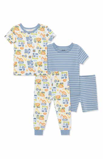 Little Me 2-Pack Construction Crew Stretch Viscose Pajamas Sets