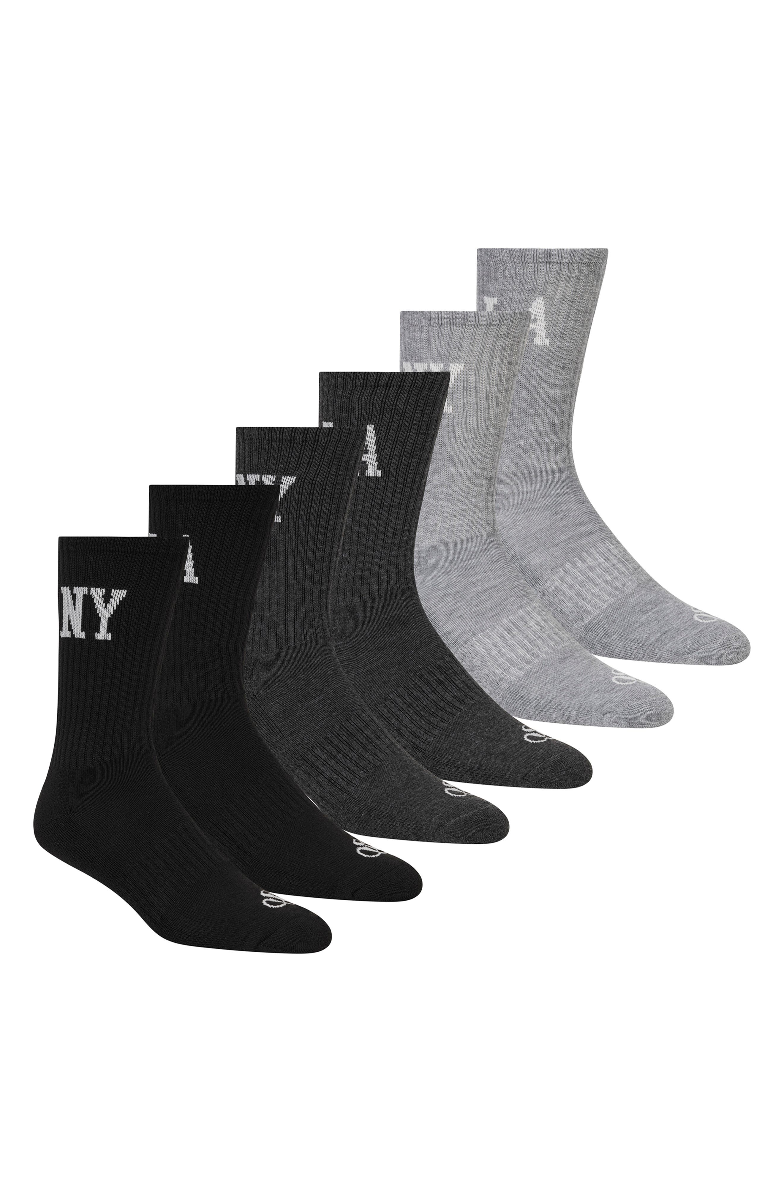 6-Pack Cushioned Terry Crew Socks