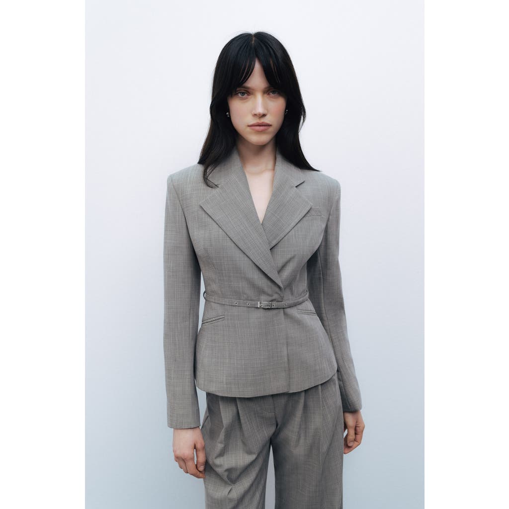 NOCTURNE NOCTURNE THIN BELTED BLAZER