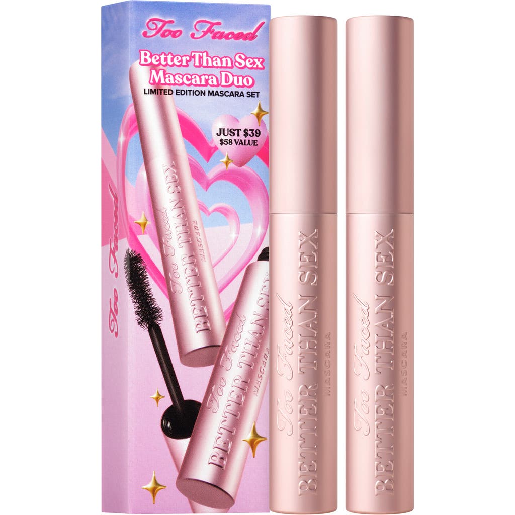 Too Faced Better Than Sex Volumizing & Lengthening Mascara Duo $58 Value