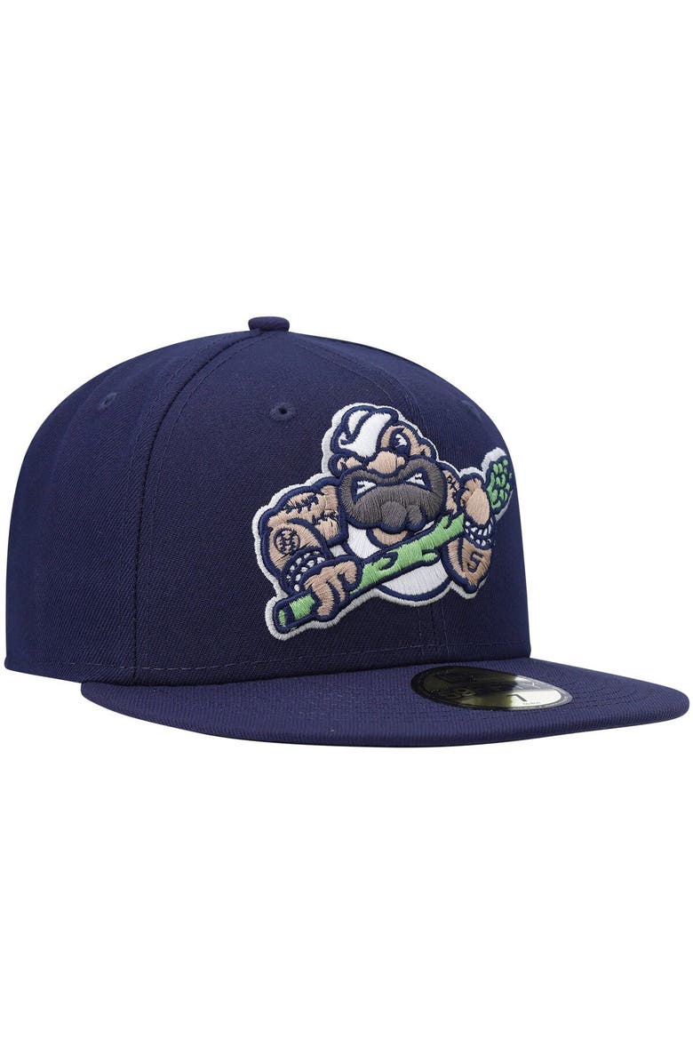 New Era Men's New Era Navy Stockton Ports Authentic Collection Team Alternate 59FIFTY Fitted Hat, Alternate, color, Navy
