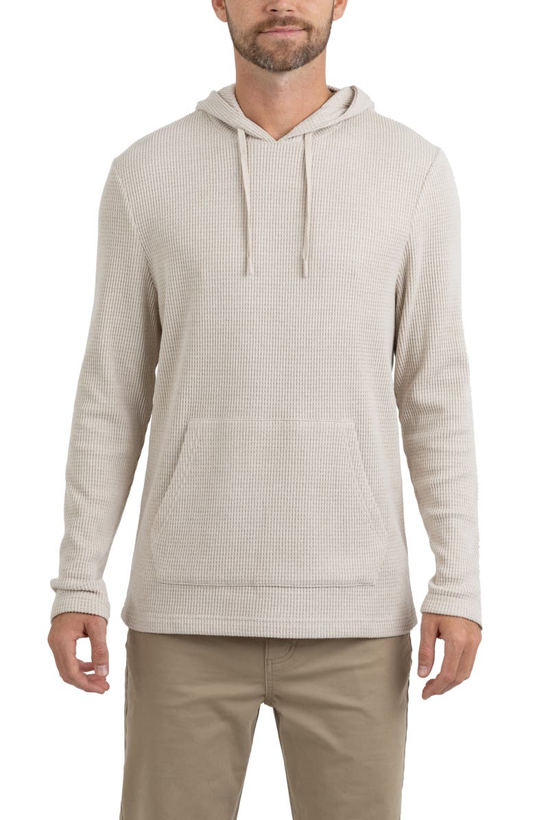 Rainforest Cabin Waffle Knit Hoodie, Alternate, color, Oatmeal