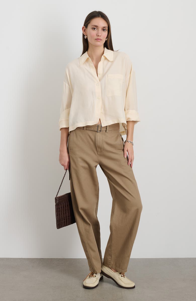 Alex Mill Gemma Button-Up Shirt, Alternate, color, Ivory