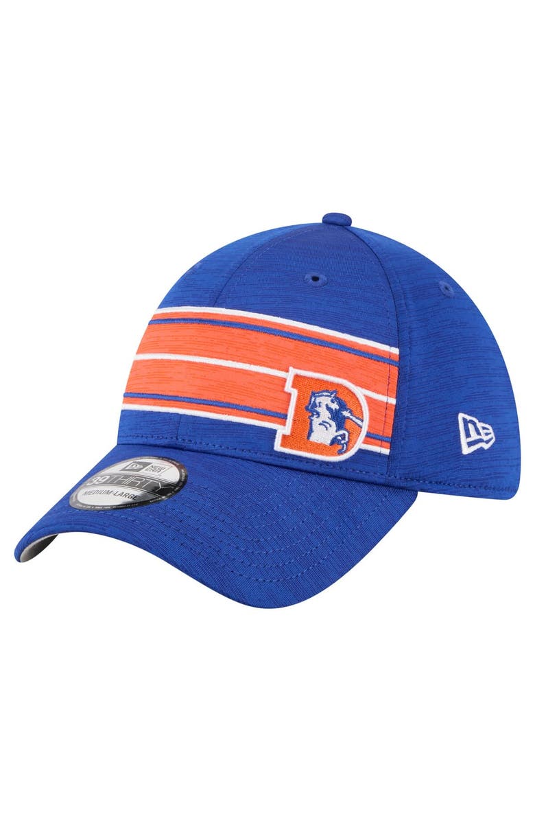 New Era Men's New Era Royal Denver Broncos Stripes 39THIRTY Flex Hat, Main, color, Royal