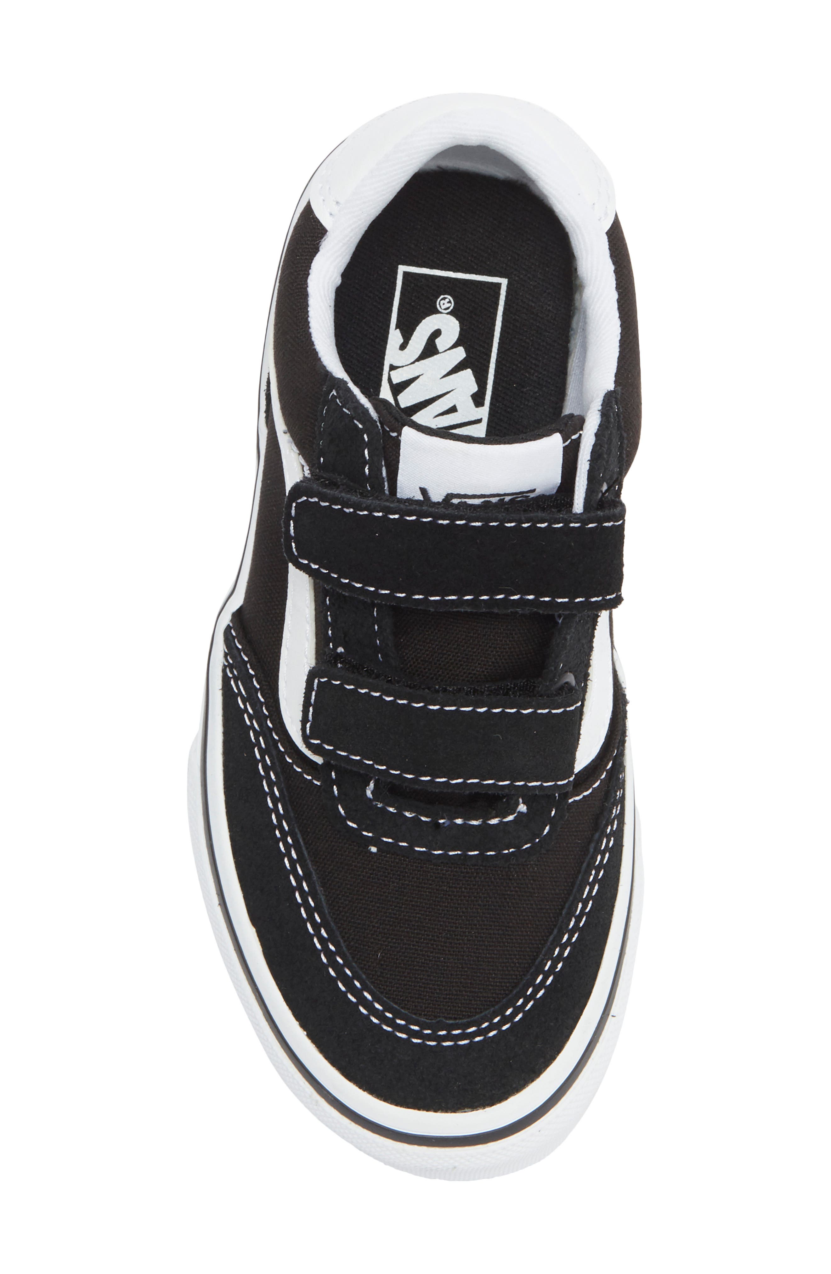 Vans Kids' Brooklyn Sneaker, Alternate, color, Suede/Canvas Black/White