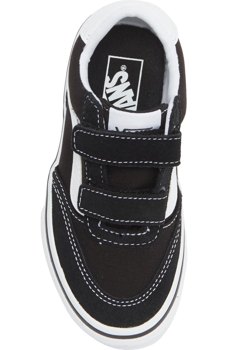 Vans Kids' Brooklyn Sneaker, Alternate, color, Suede/Canvas Black/White