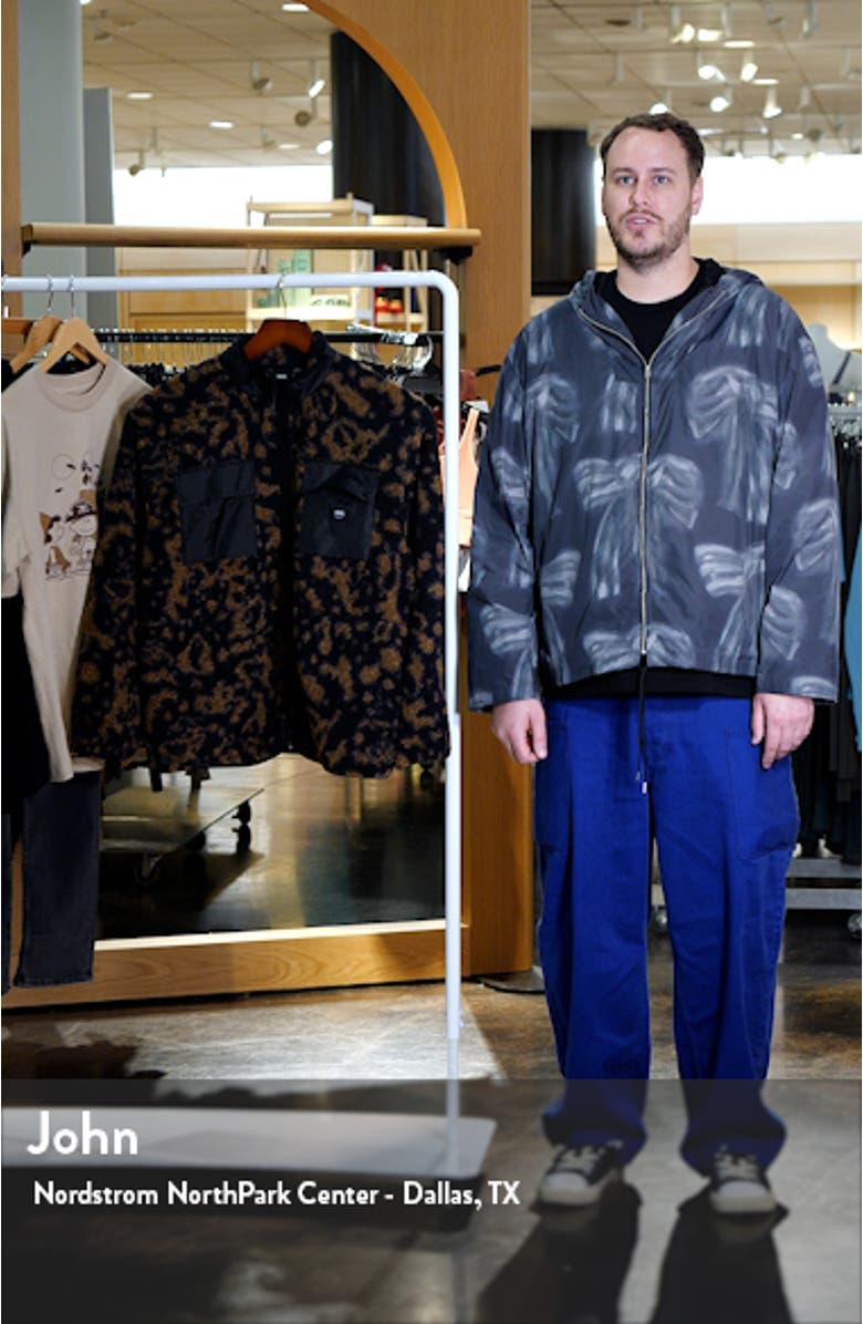 Debrusk Loose Fit Leopard Print Fleece Jacket, sales video thumbnail