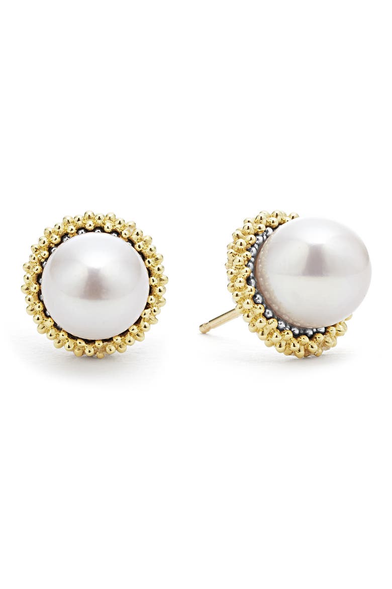 Luna Pearl Lux Stud Earrings video