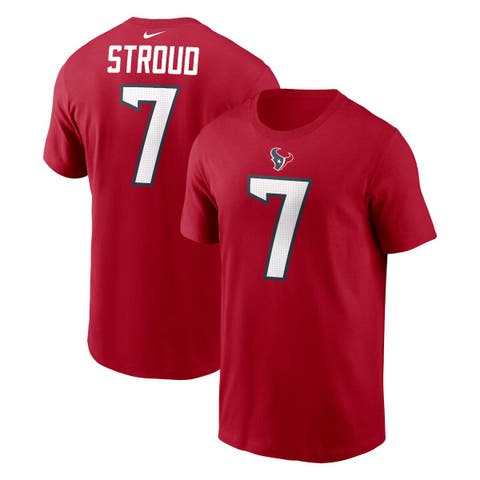 Men's Nike C.J. Stroud Red Houston Texans Player Name & Number T-Shirt