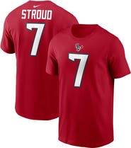 Nike Men's Nike C.J. Stroud Red Houston Texans Player Name & Number T-Shirt