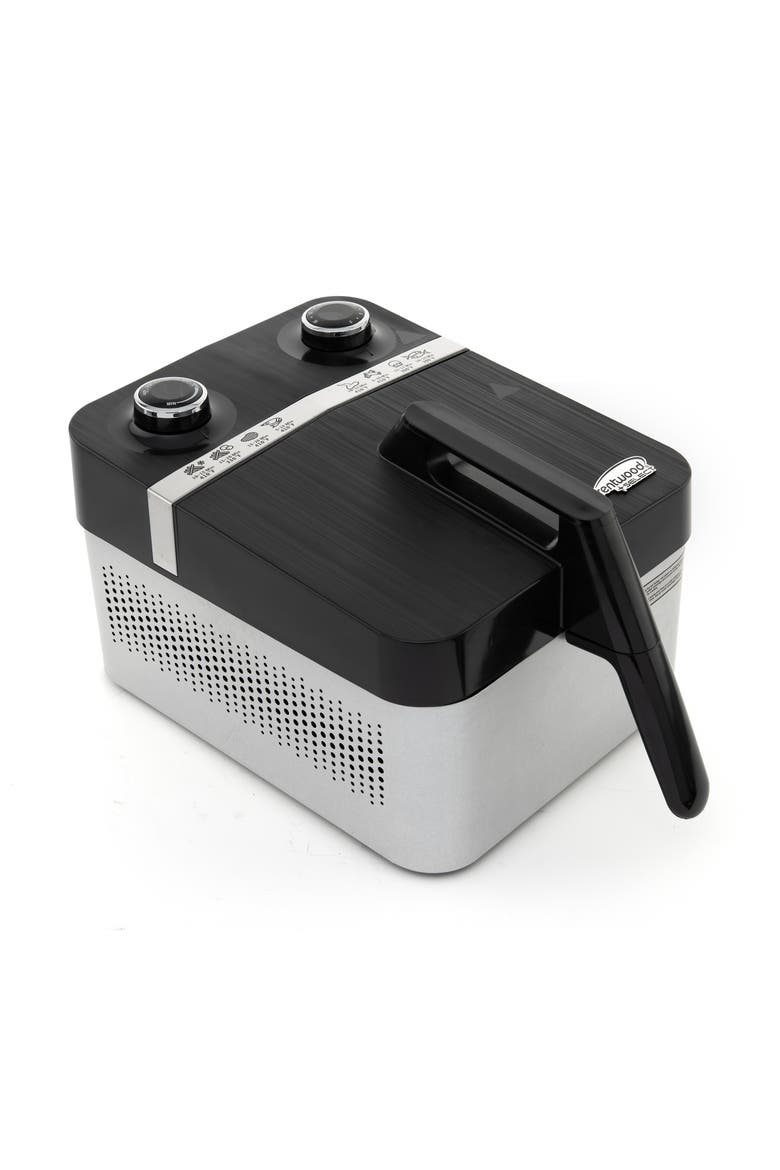 3.4 Quart Rapid Electric Air Fryer in Stainless Steel, Main, color, Black