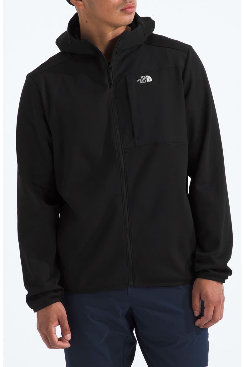 Performance Fleece Zip Hoodie, Main, color, TNF BLACK