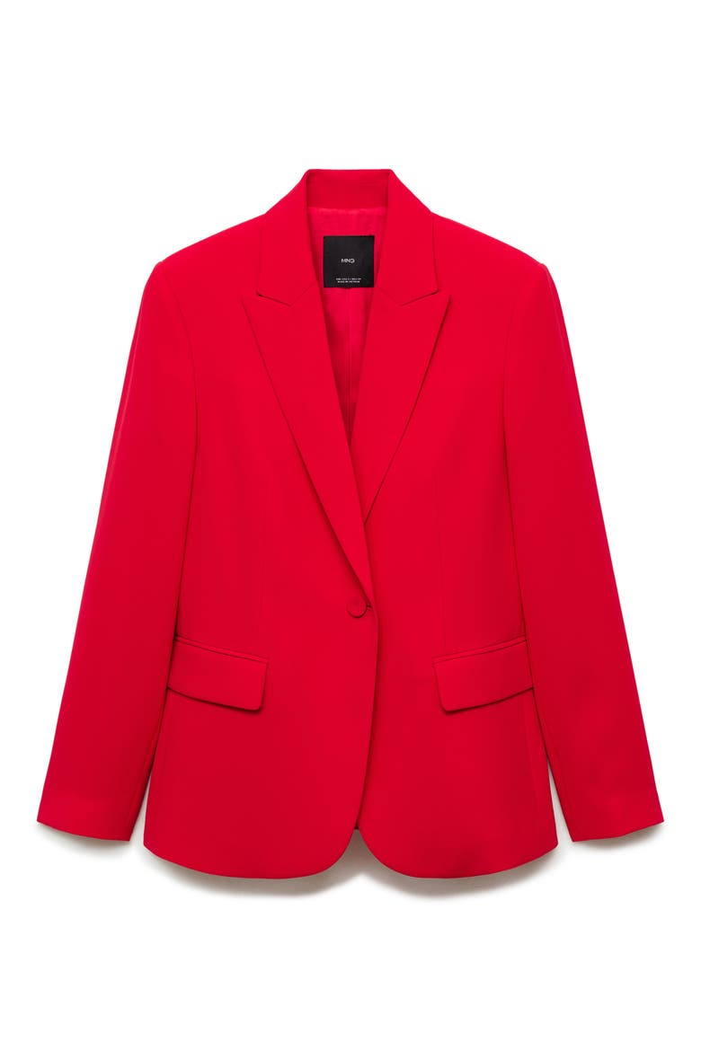 Structured Suit Jacket, Alternate, color, RED