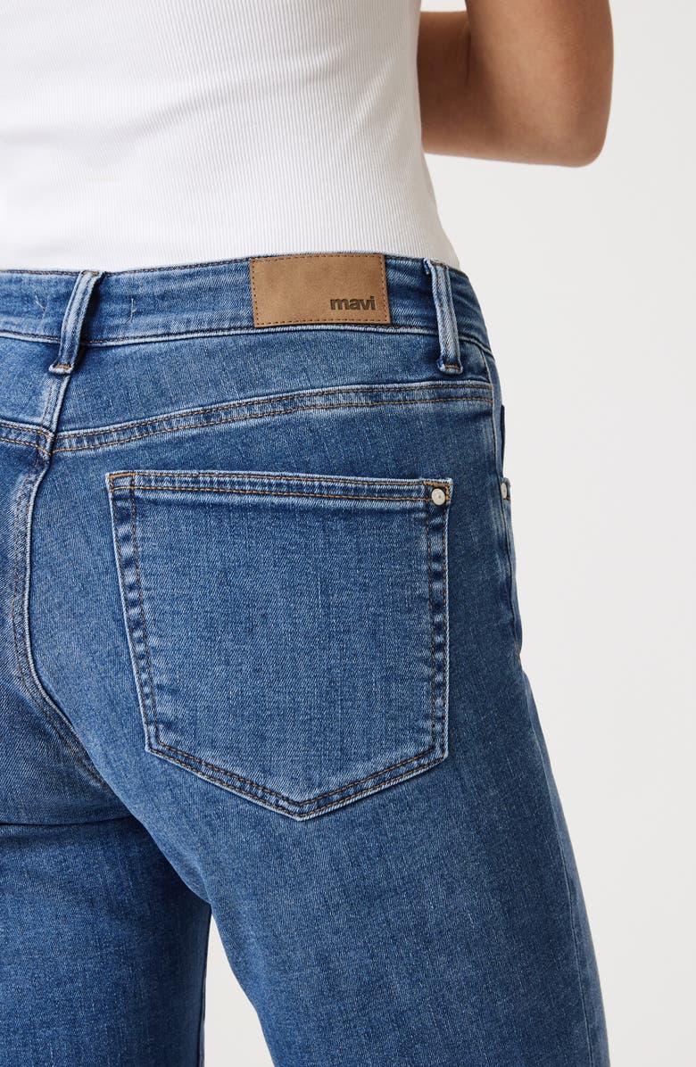 Mavi Jeans Kathleen High Waist Slim Jeans, Alternate, color, Mid Brushed Feather