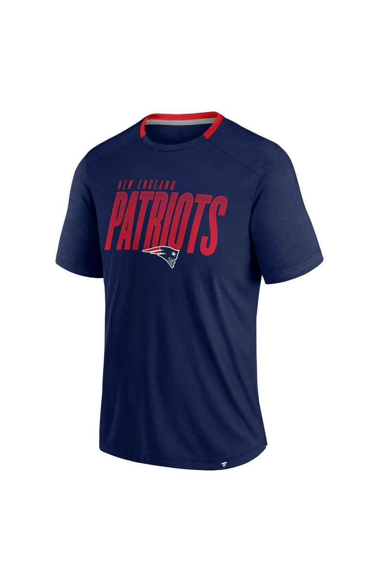 FANATICS Men's Fanatics Navy New England Patriots Defender Fade Slant T-Shirt, Alternate, color, Navy
