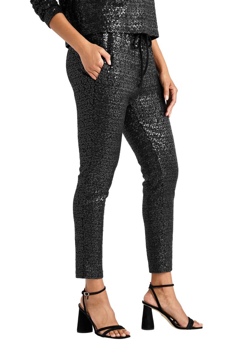 Splendid Tavi Sequin Drawstring Pants, Alternate, color, 