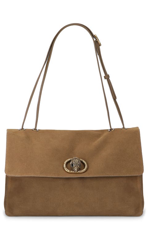 Chelsea Large Slouchy Flap Leather Shoulder Bag