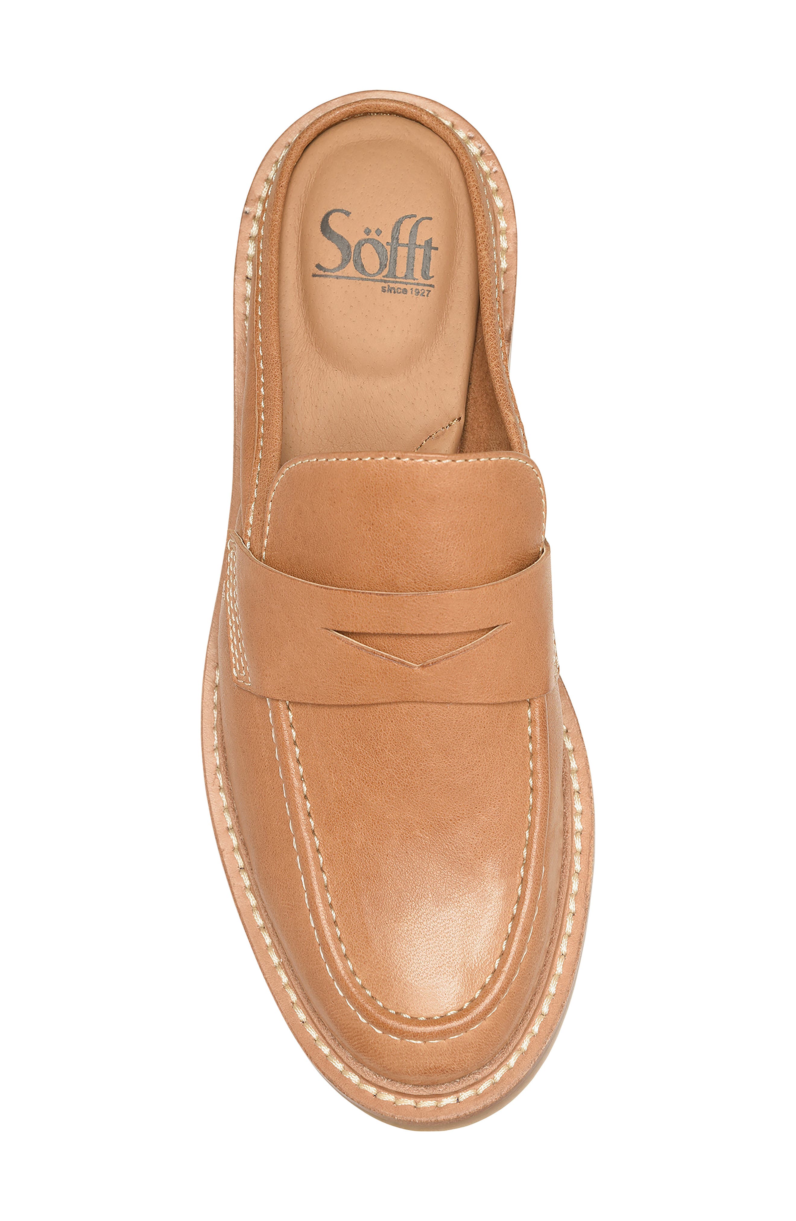 Söfft Monique Penny Loafer Mule, Alternate, color, Honey
