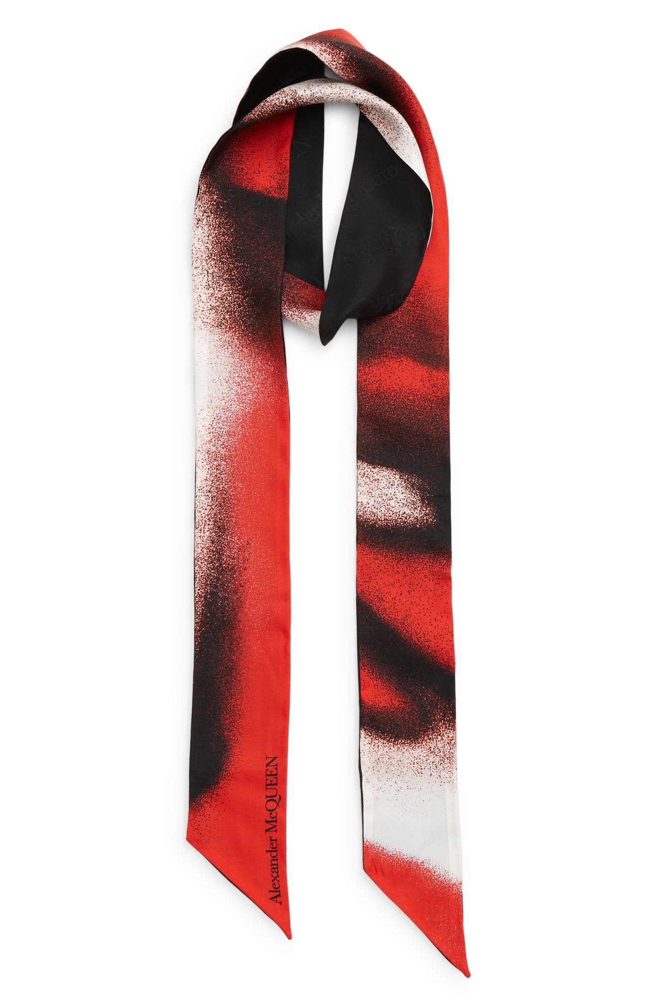 McQueen Mushroom Silk Ribbon Scarf (Women) | Nordstrom