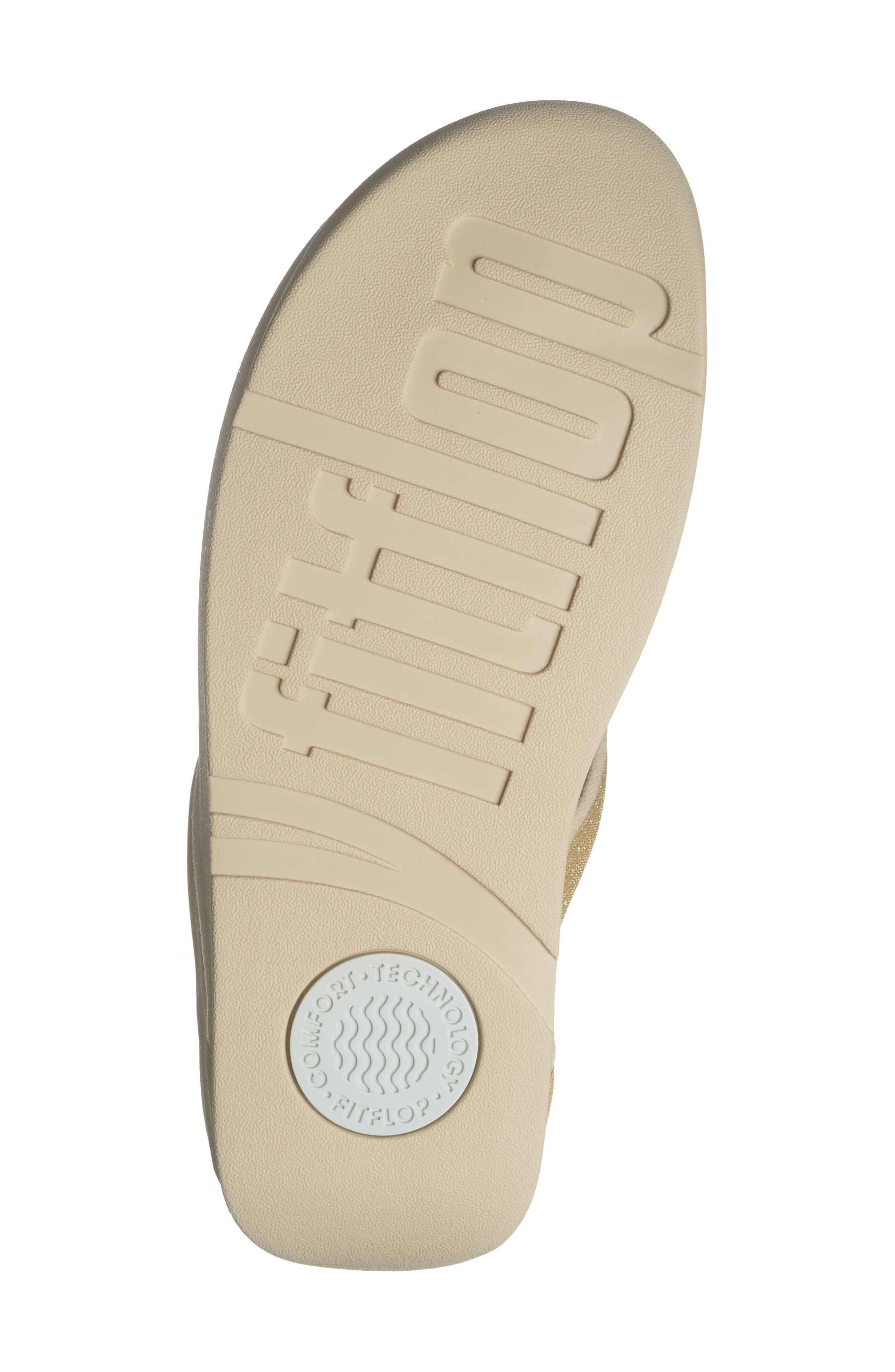 Flowrise Glitz Wedge Flip Flop, Alternate, color, PLATINO