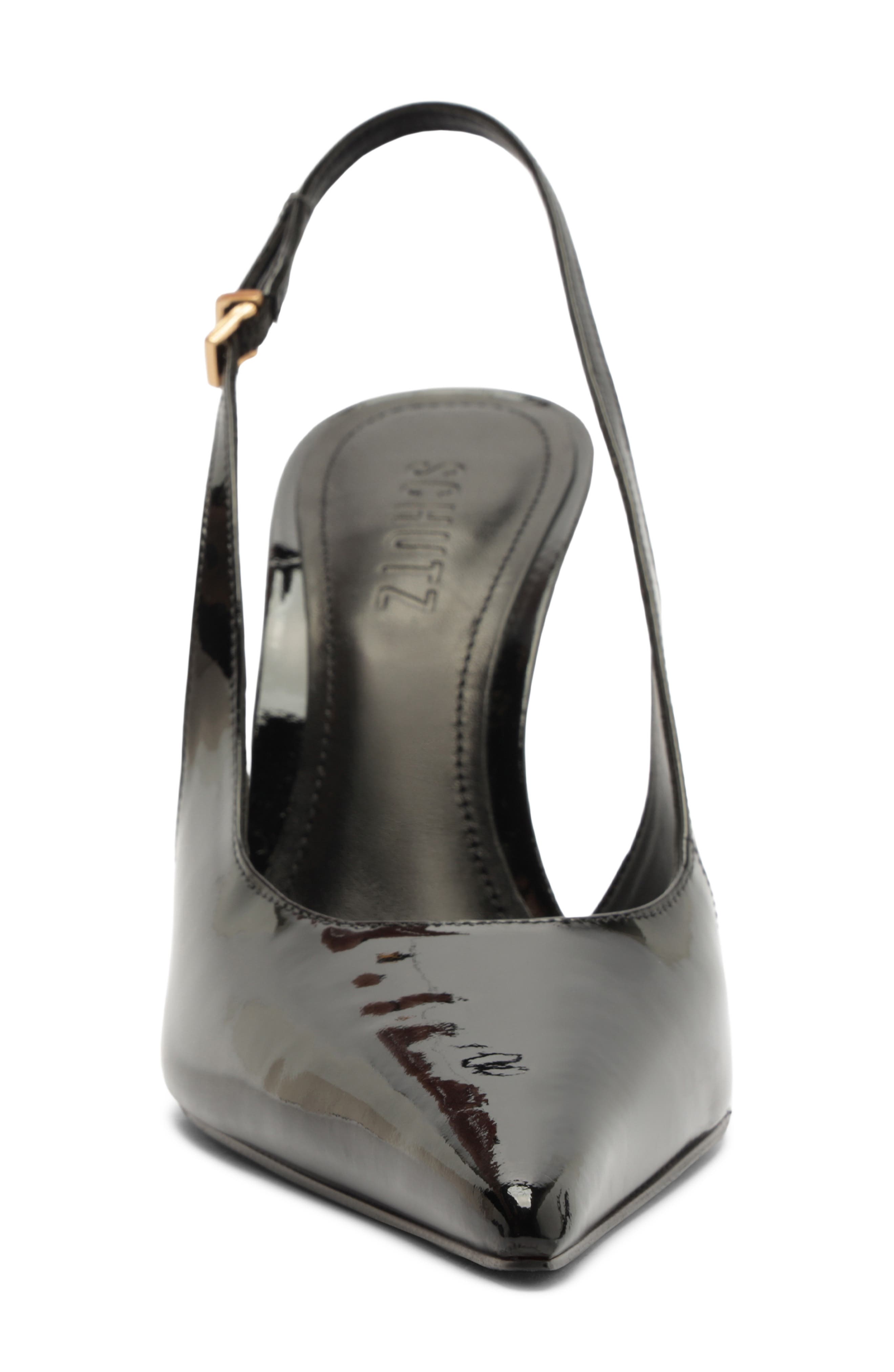 Schutz Liora Slingback Pointed Toe Pump, Alternate, color, Black