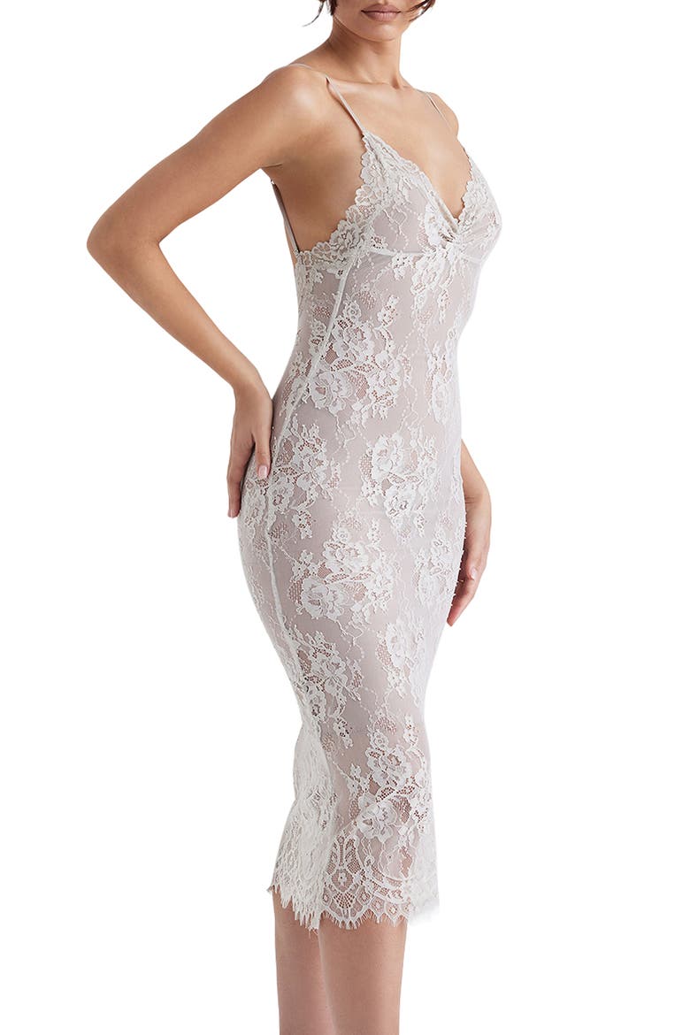 Serelle Lace Midi Slipdress, Alternate, color, STONE