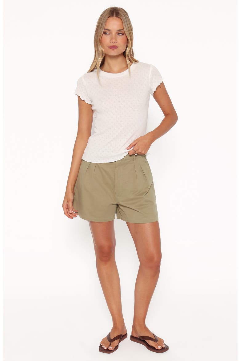 Darla Pointelle Baby Tee, Alternate, color, WHITE
