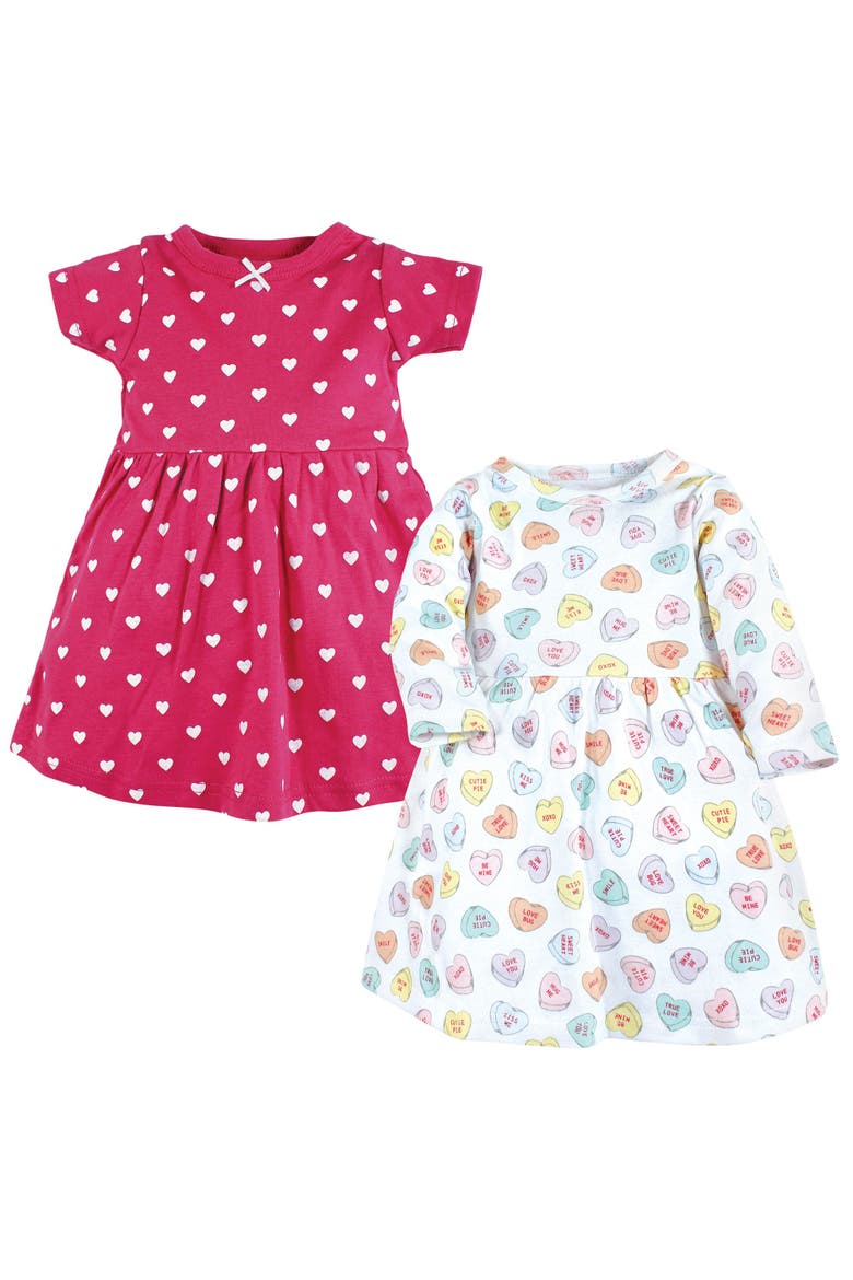 Cozy Stylish Baby Dress 2pk, Main, color, Be Mine Valentine