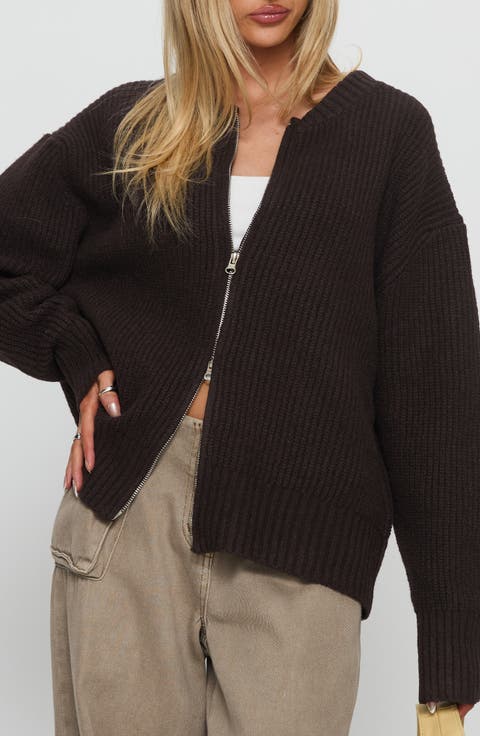 Lexene Zip Cardigan