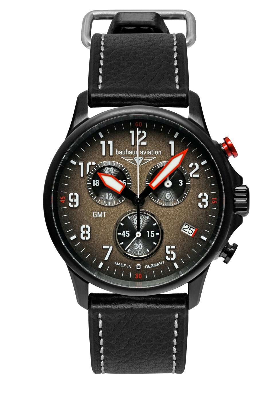 selected Brown Dial, Black
