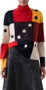 Akris punto Dice Intarsia Wool & Cashmere Sweater