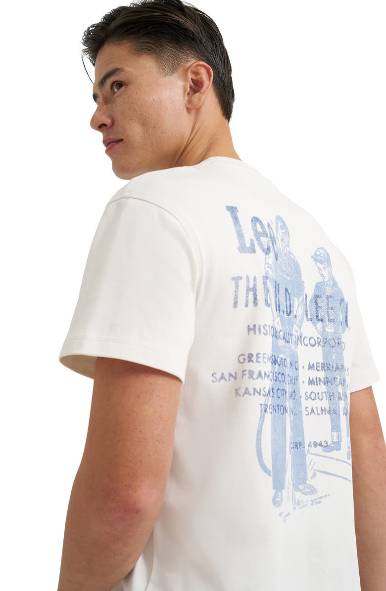 Lee Crewneck Graphic T-Shirt, Alternate, color, Ecru