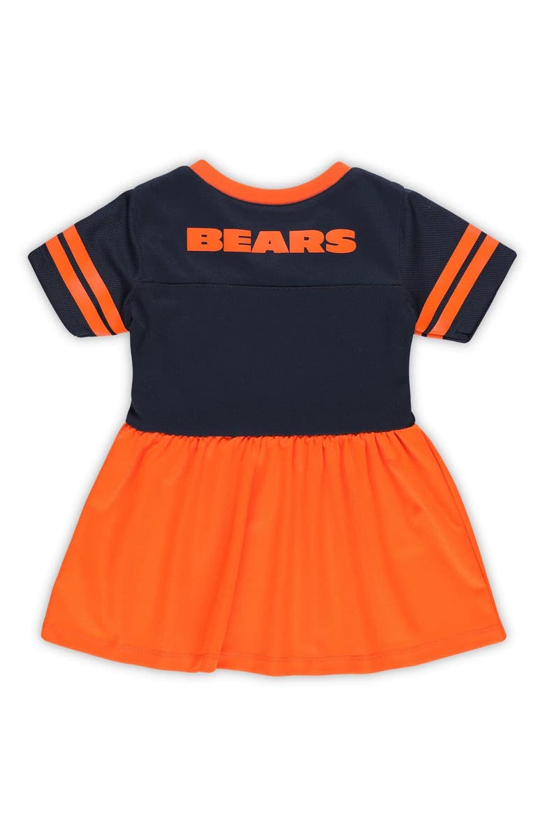 Outerstuff Girls Toddler Navy Chicago Bears Stadium Lights Fashion Jersey Dress, Alternate, color, 