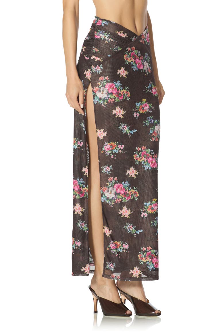 Laconia Maxi Skirt, Alternate, color, JAVA SNAKE FLORAL