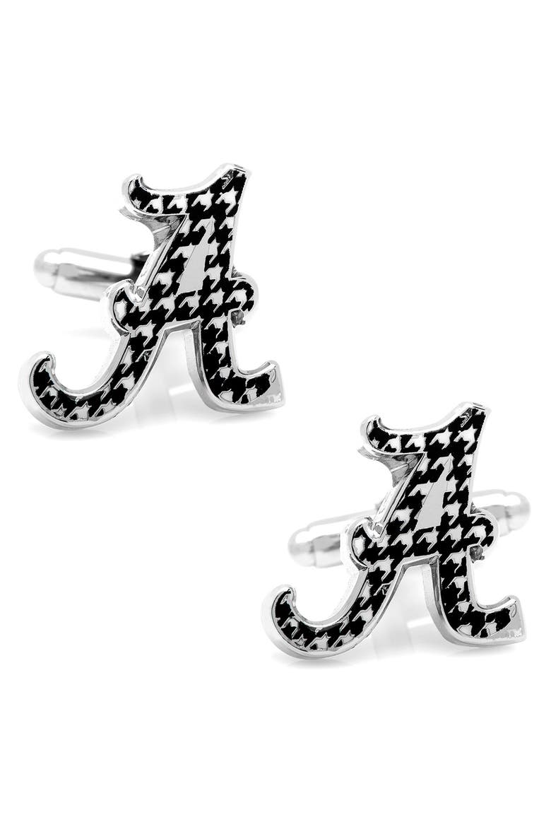 NCAA Collegiate University of Alabama Houndstooth Cuff Links, Main, color, ALABAMA HOUNDSTOOTH EDITION