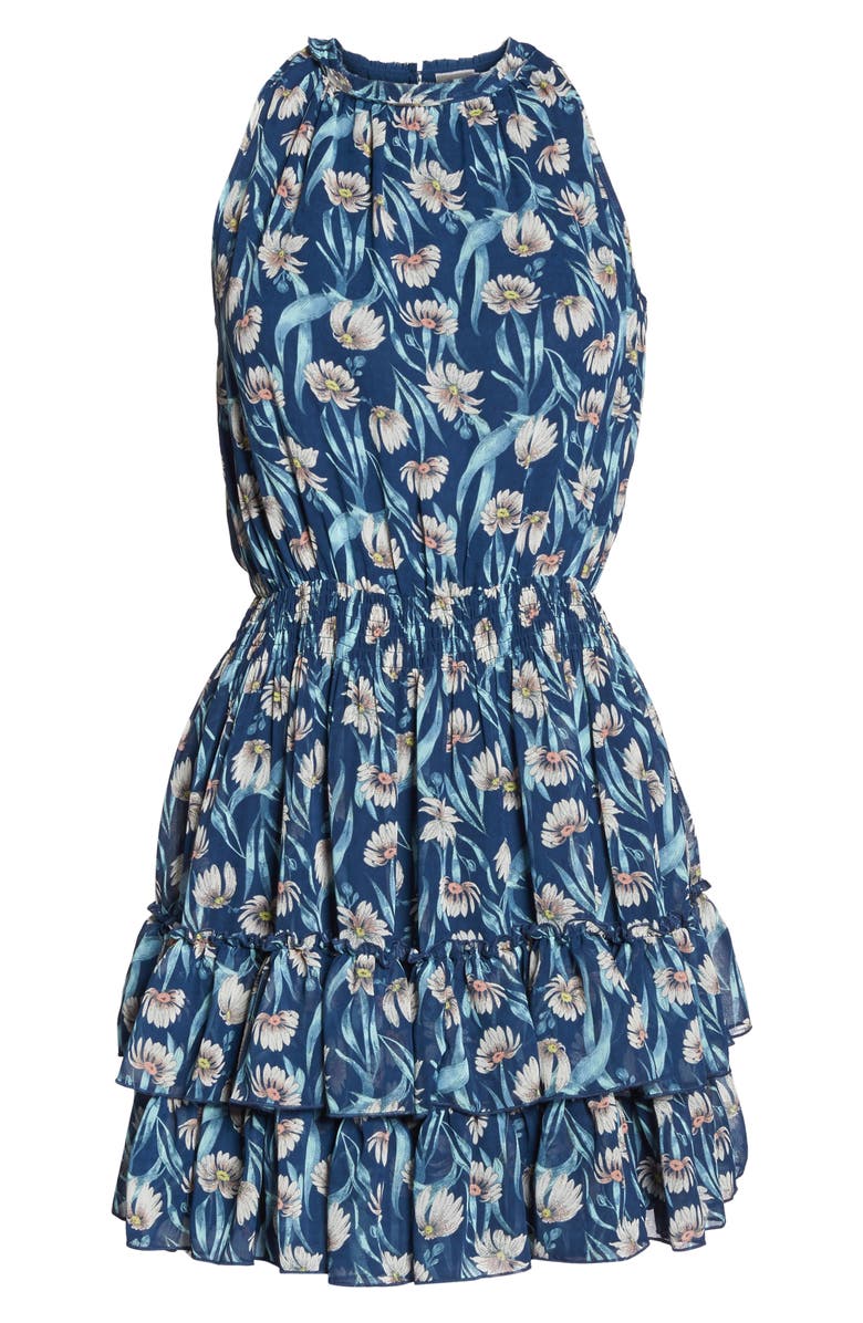 Chelsea28 Floral Smocked Waist Minidress, Alternate, color,