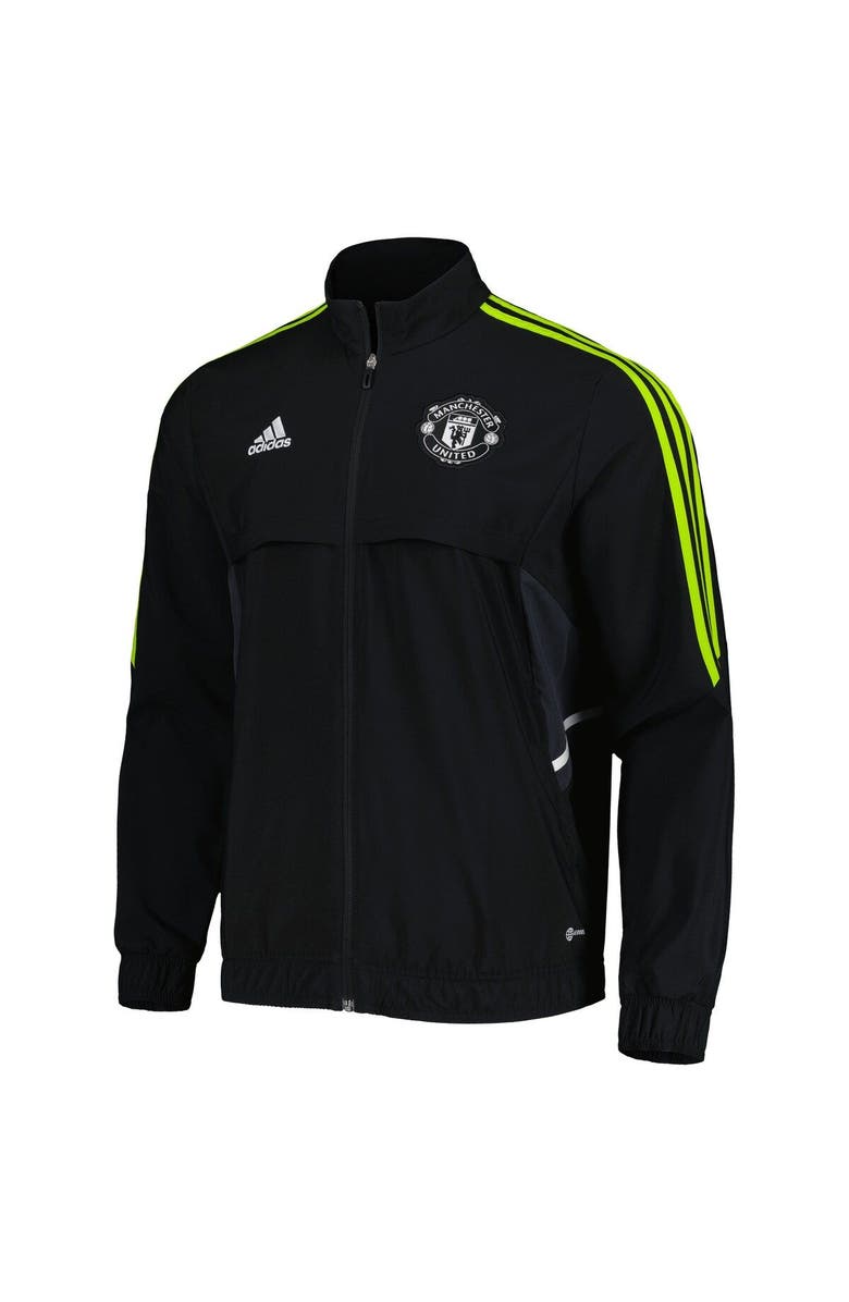adidas Men's adidas Black Manchester United Presentation AEROREADY Full-Zip Jacket, Alternate, color, Black